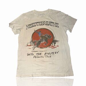 NEEDTOBREATHE Acoustic Tour Men's T-Shirt L Multicolor Western Theme Band Tee